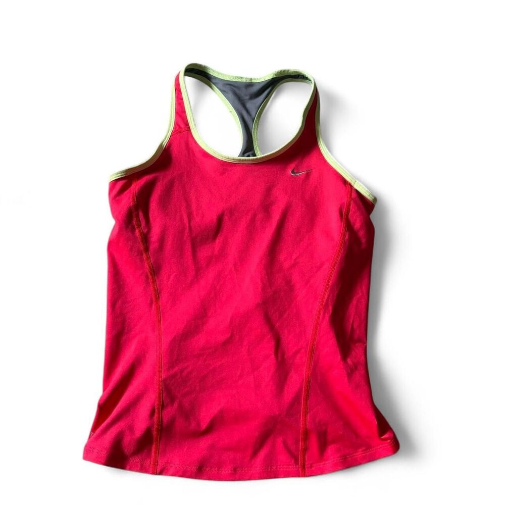 Nike Women's Pink and Yellow Vest
